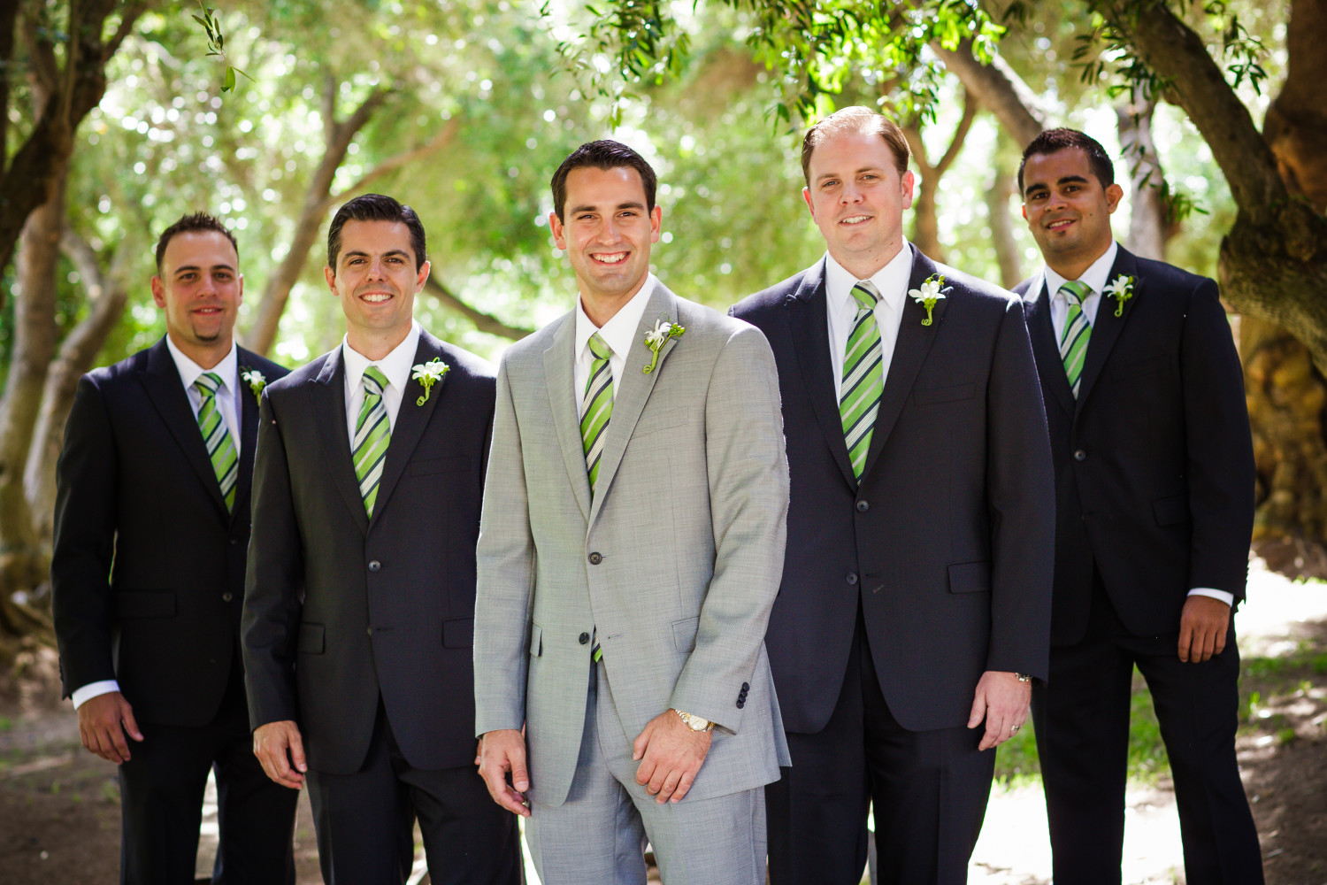 The groomsmen at this paso robles wedding photography