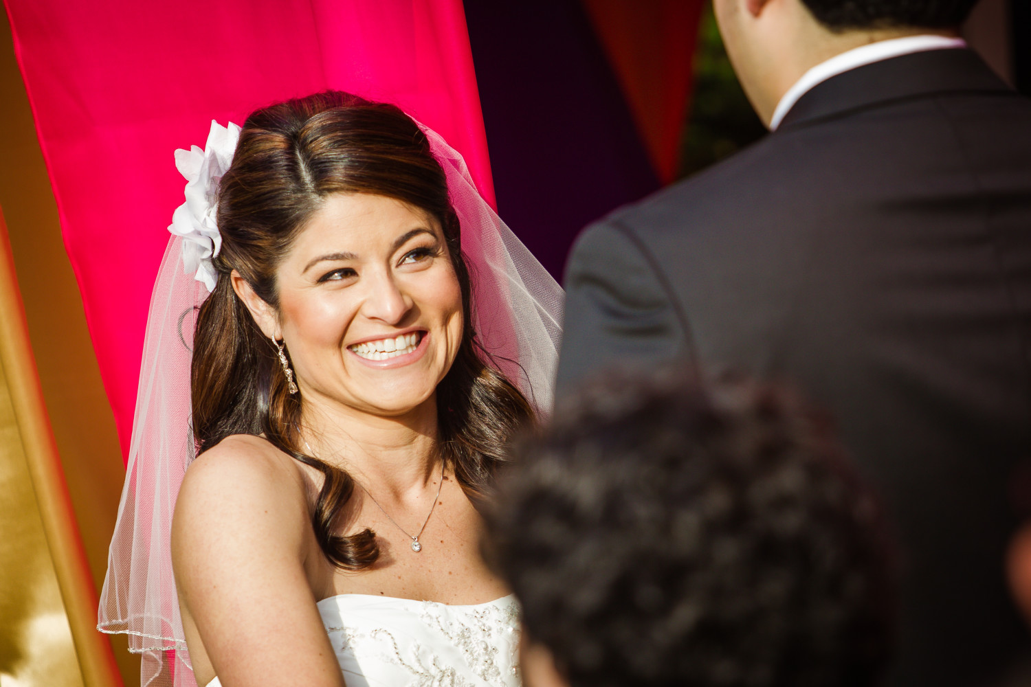 Ceremony at Cambria Pines Lodge wedding