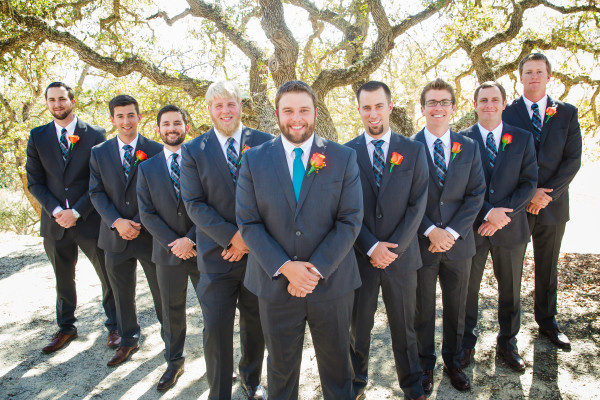Group shot of the groomsmen