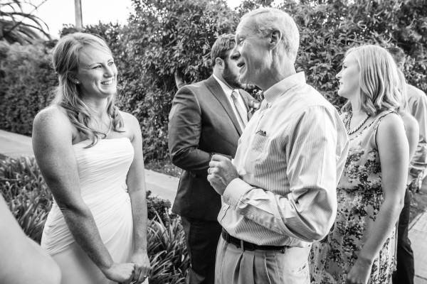 Bride at the reception