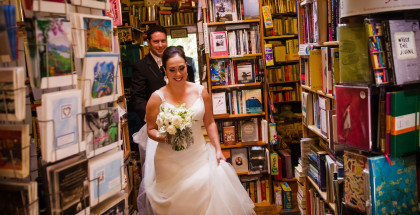 Bookstore wedding in MOrro Bay
